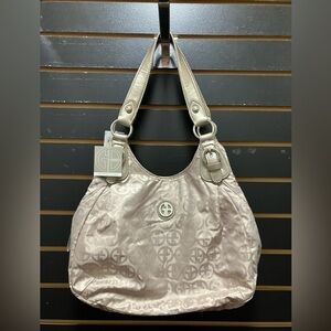 Giani Bernini Beige Logo Shoulder Bag NWT